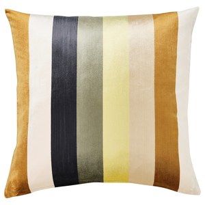 IKEA VATTENVAN Cushion Cover Beige/stripe 20x20" 405.432.98